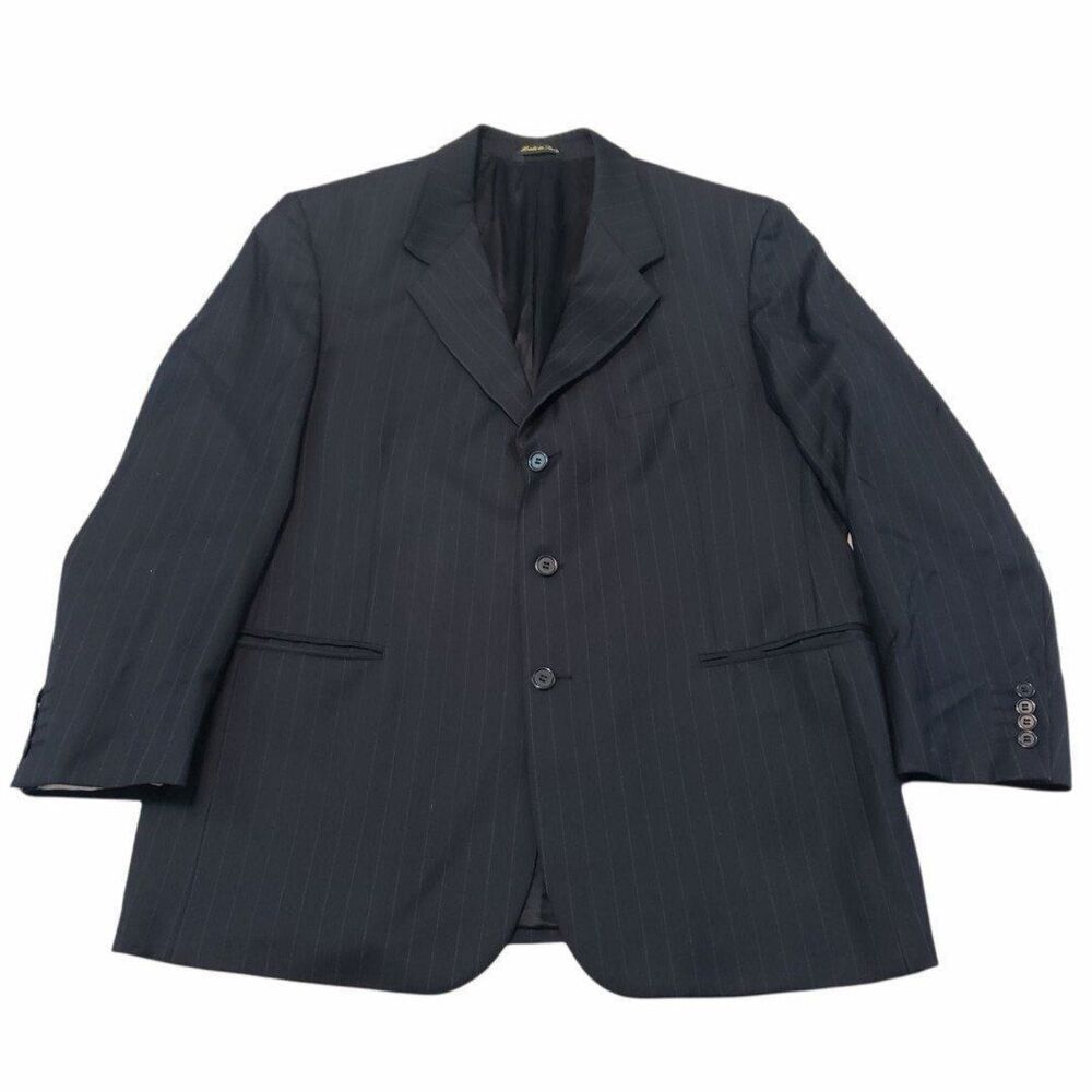 Leveti Blazer Size 46R Super 140's Vitale Barberis Canonico Sports Coat Jacket B